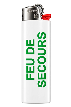 Briquet Bic blanc grand format TealerLab
