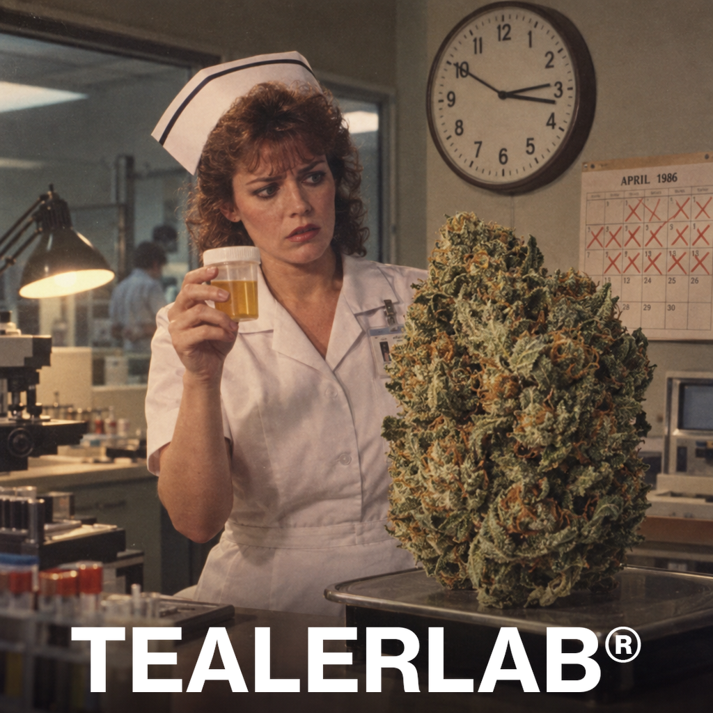 Laboratoire médical rétro avec test urinaire et cannabis - combien de temps CBD dans urines