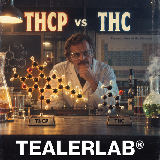 Duel moléculaire rétro en laboratoire THCP vs THC - différences et puissance