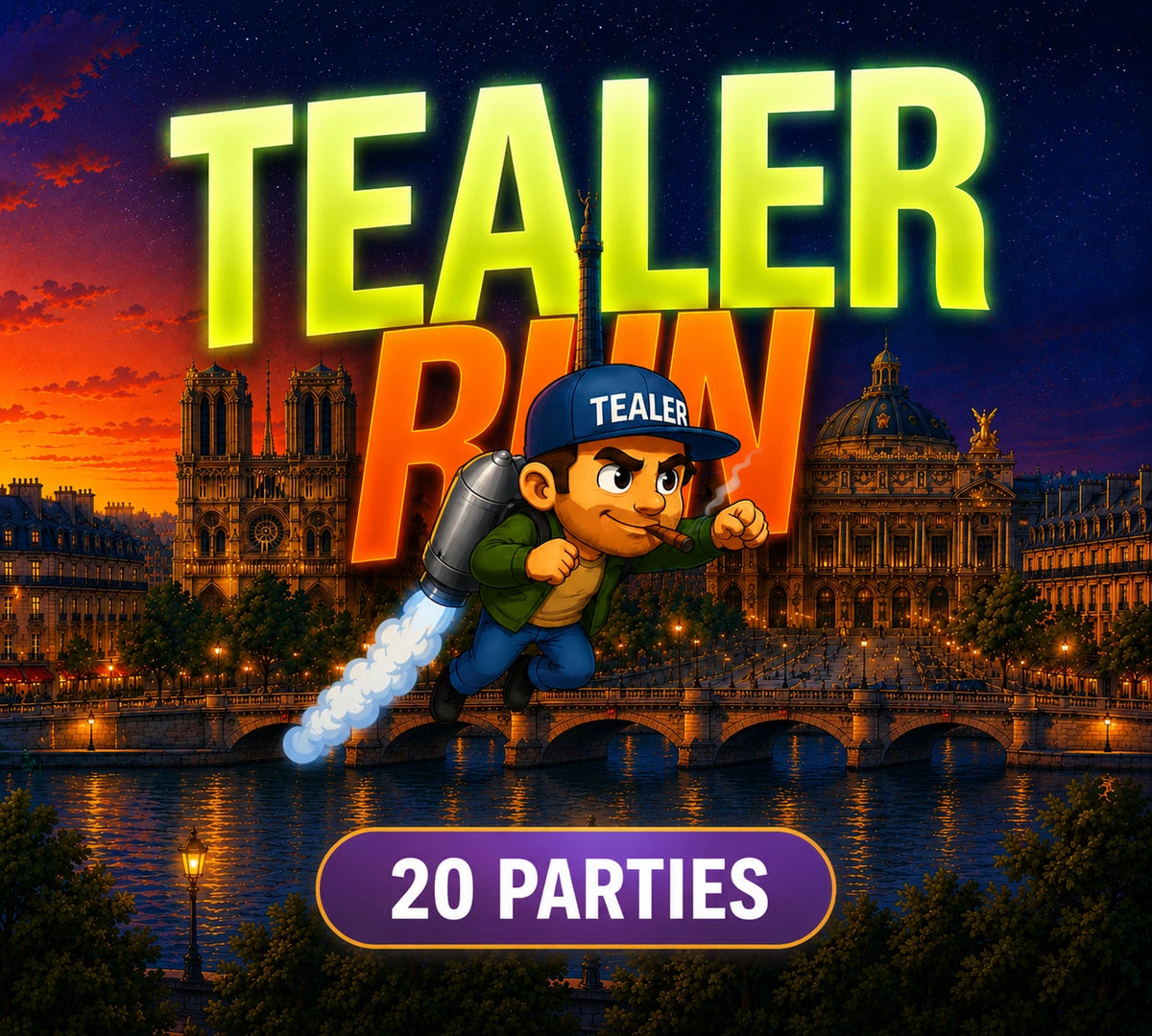 Pack REGULAR — 20 parties Tealer Run