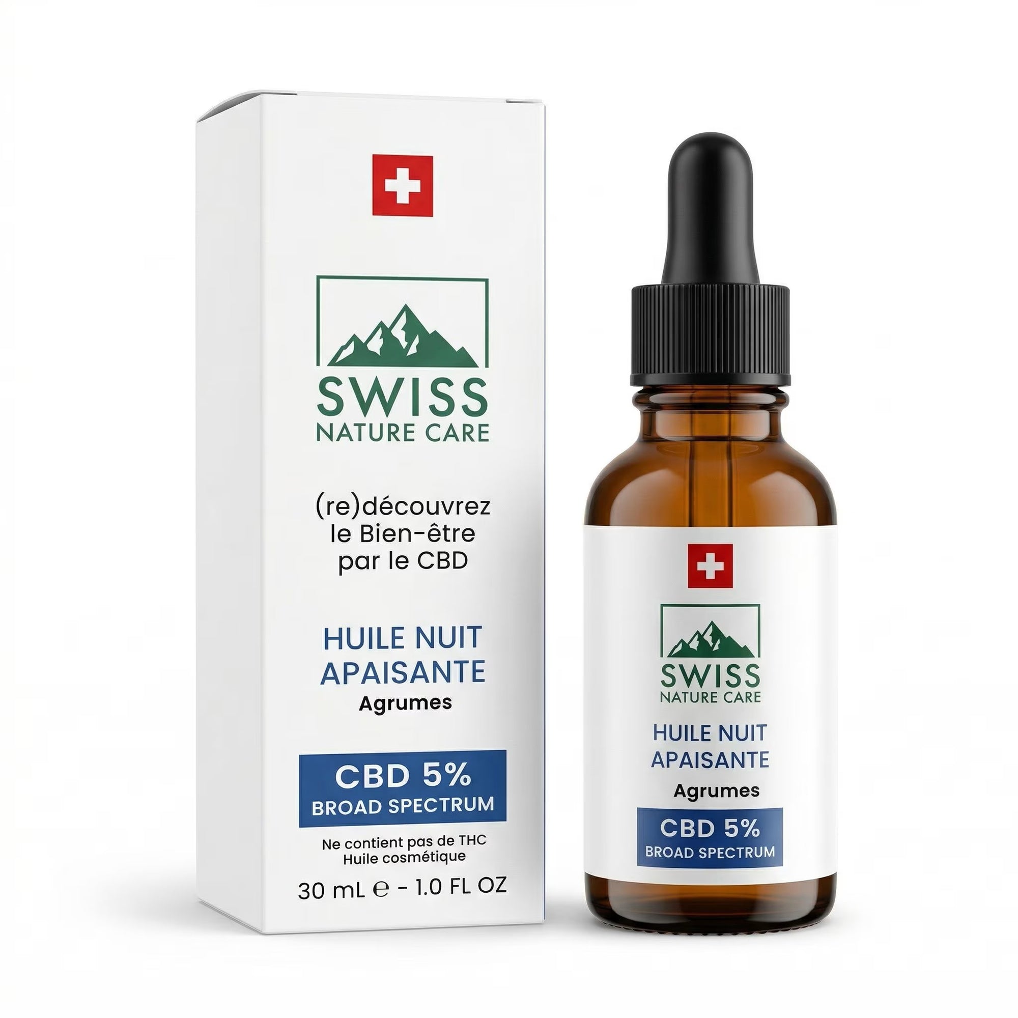 Huile de CBD 5% Nuit - Swiss Nature Care