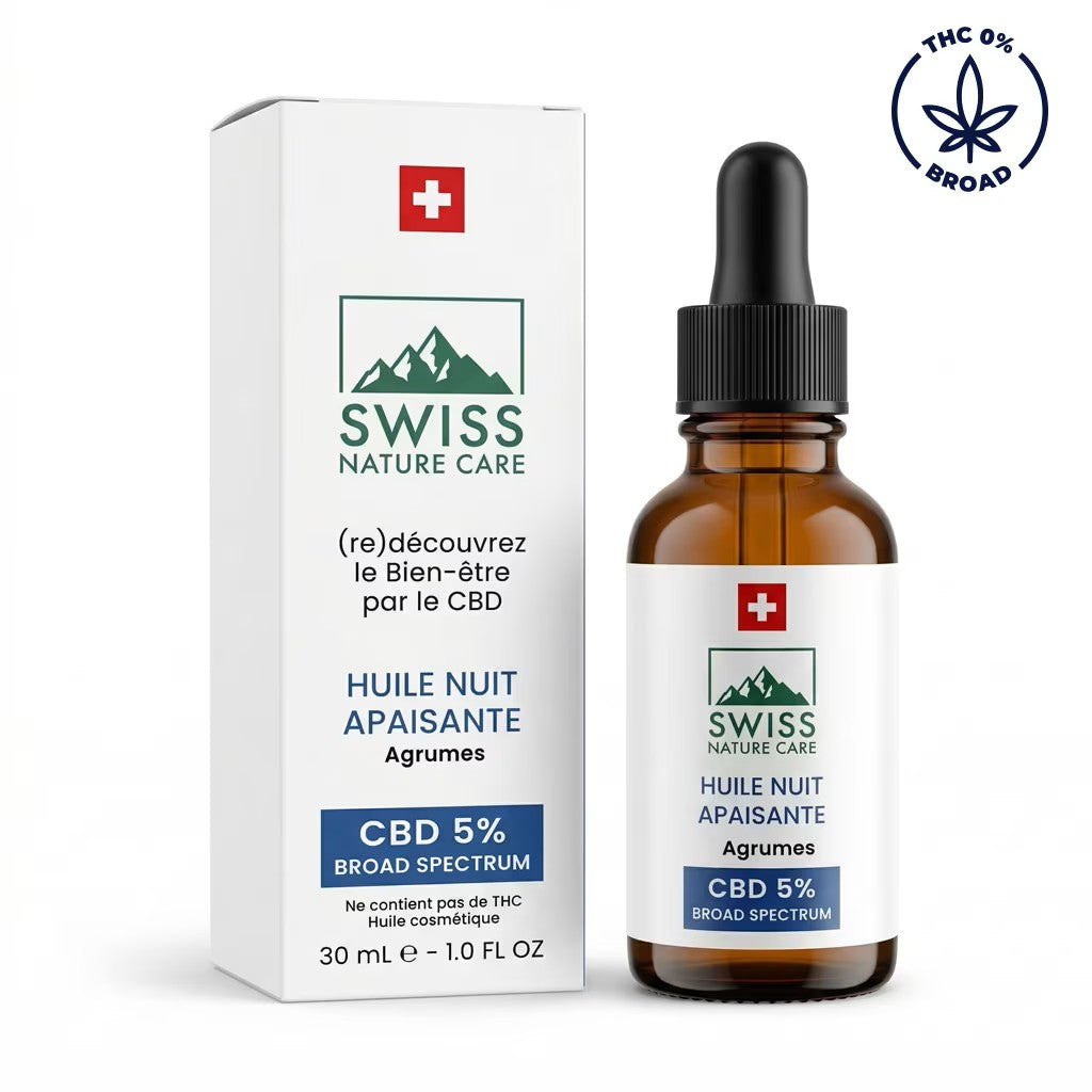 Huile de CBD 5% Nuit - Swiss Nature Care