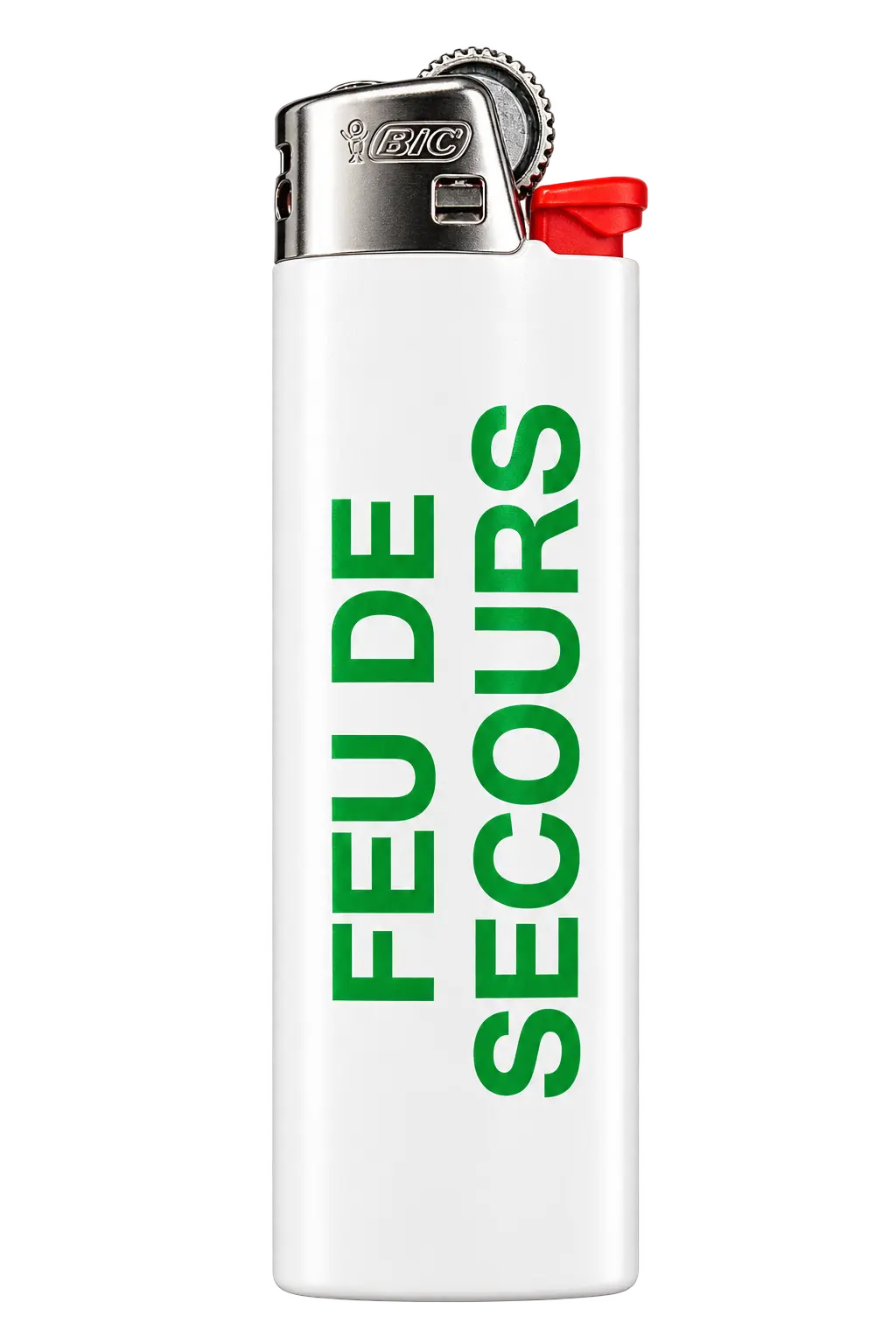 Briquet Bic blanc grand format TealerLab