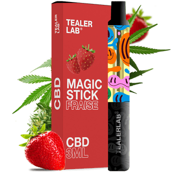 Magic Stick 3ML Strawberry - Puff CBD | Tealerlab