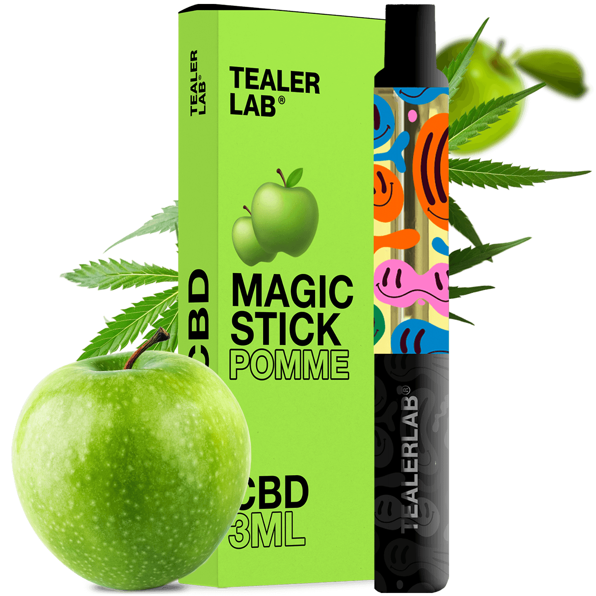 Magic Stick 3ML Pomme - Puff CBD | Tealerlab