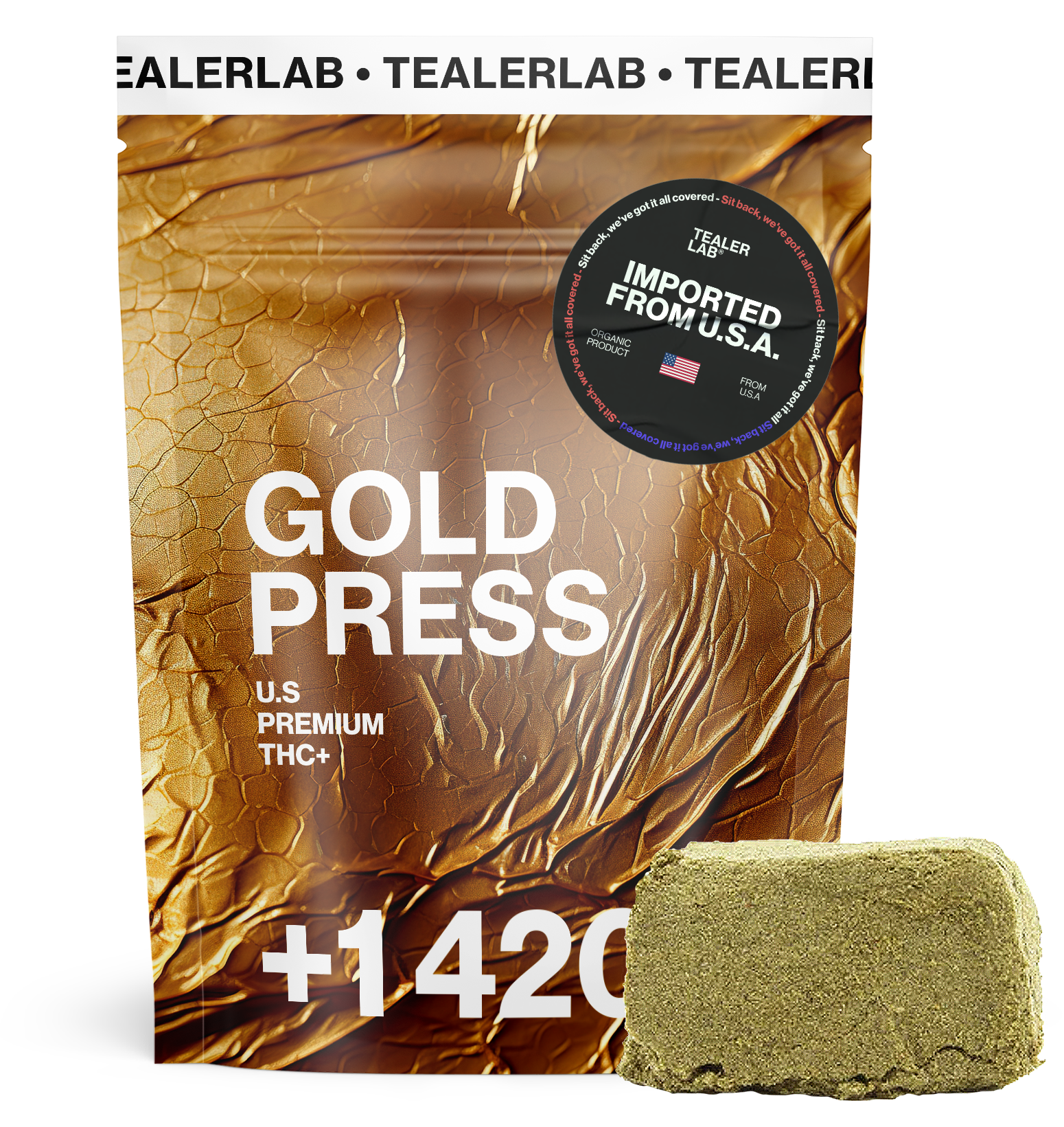 Gold press THC+